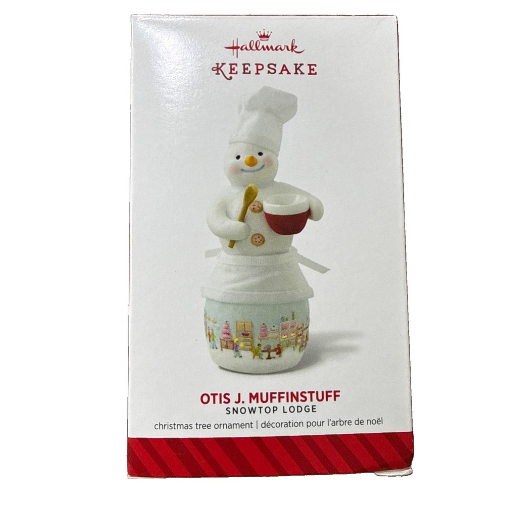 Hallmark Keepsake Otis J. Muffinstuff Snowman Ornament Snowtop Lodge Christmas